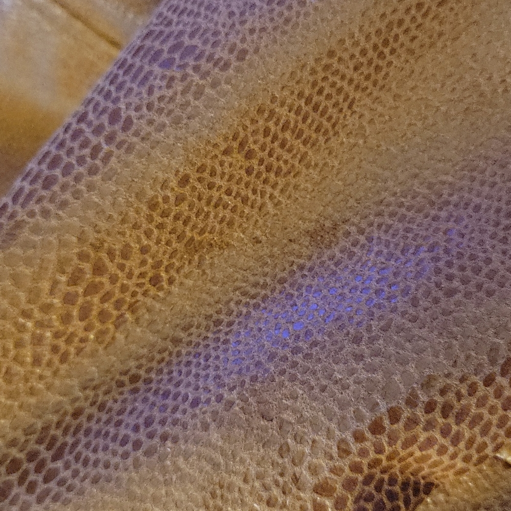 KIM ROGERS Caramel snakeskin textured print fully lined zip front jacket 16 New… - Picture 7 of 9